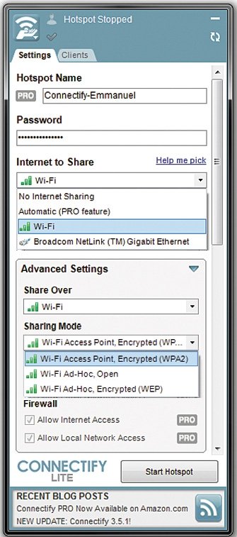 Convierte ordenador red WiFi 5