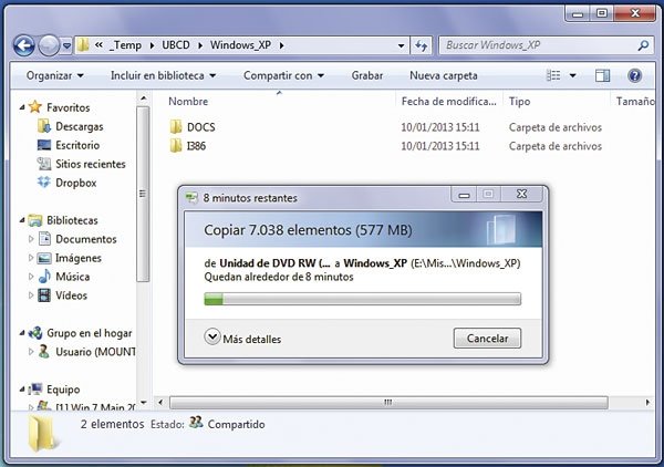 Copiar a disco