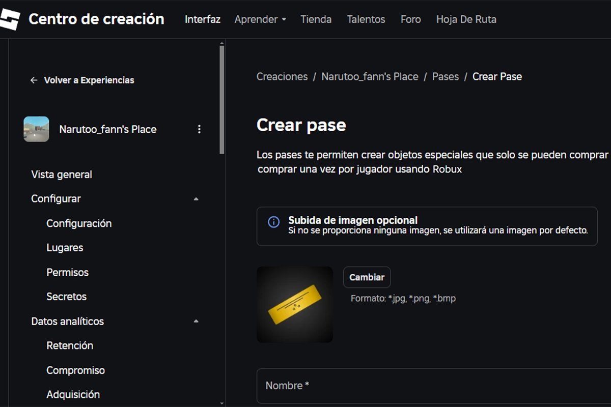 Crea pases de juego y acceso premium