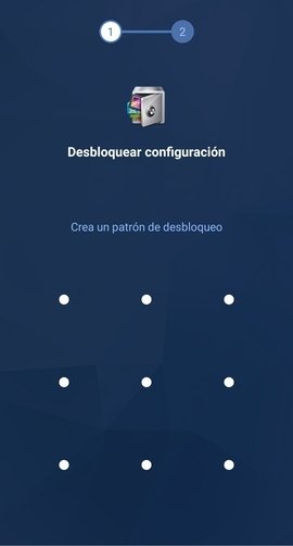 Creación de un patrón de desbloqueo en AppLock