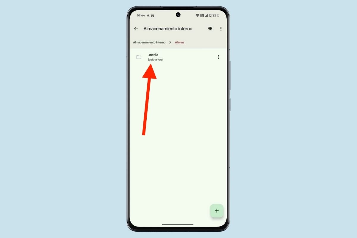 Cualquier carpeta o archivo con un punto delante de su nombre estará oculto en Android