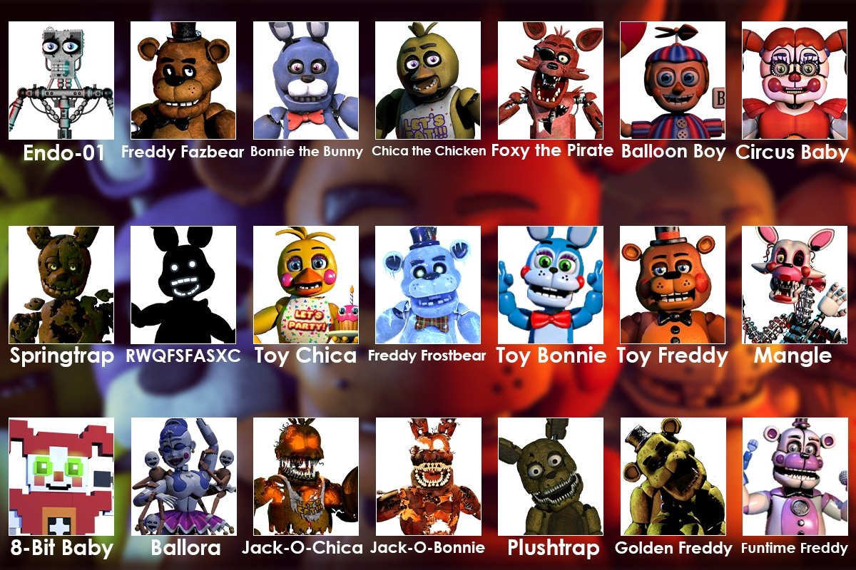 Cuántos animatrónicos hay en Five Nights at Freddy's AR Special Delivery