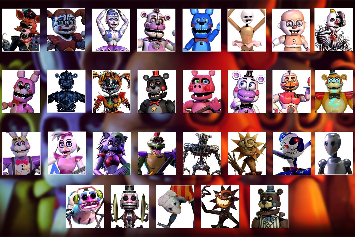 Cuántos animatrónicos hay en Five Nights at Freddy's Help Wanted 2