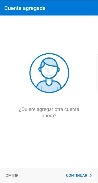 Cuenta de Microsoft configurada en Outlook