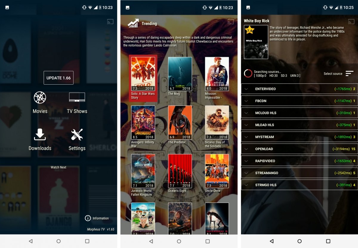 De momento Morpheus TV está operativo en Android