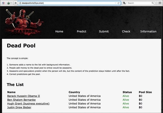Dead Pool, un sitio de la Deep Web que incentiva el asesinato mediante crowdsourcing