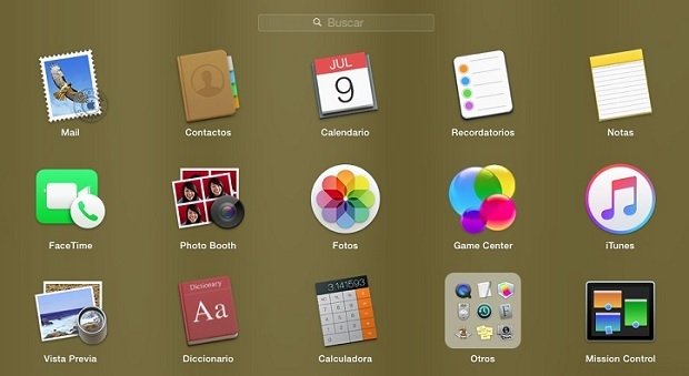 Dejaremos nuestro Launchpad como si acabáramos de instalar OS X