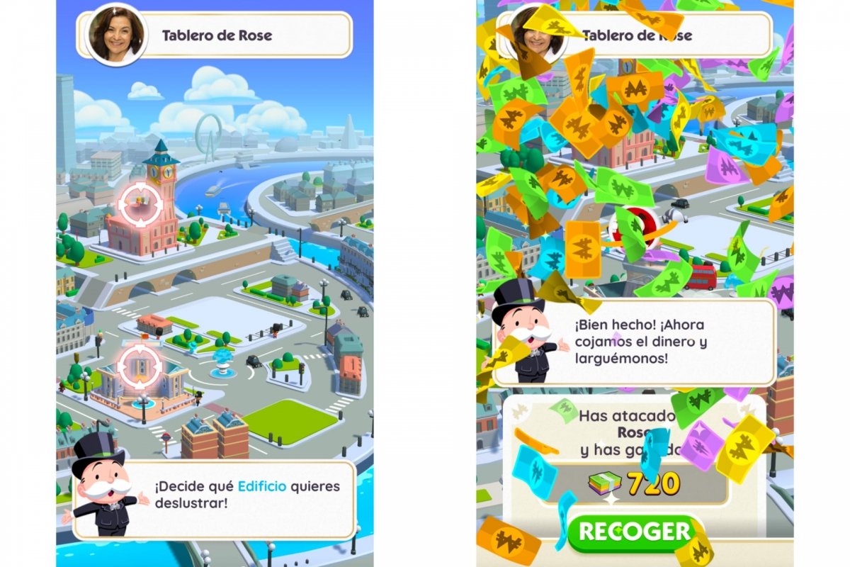 Derribar edificios en Monopoly GO