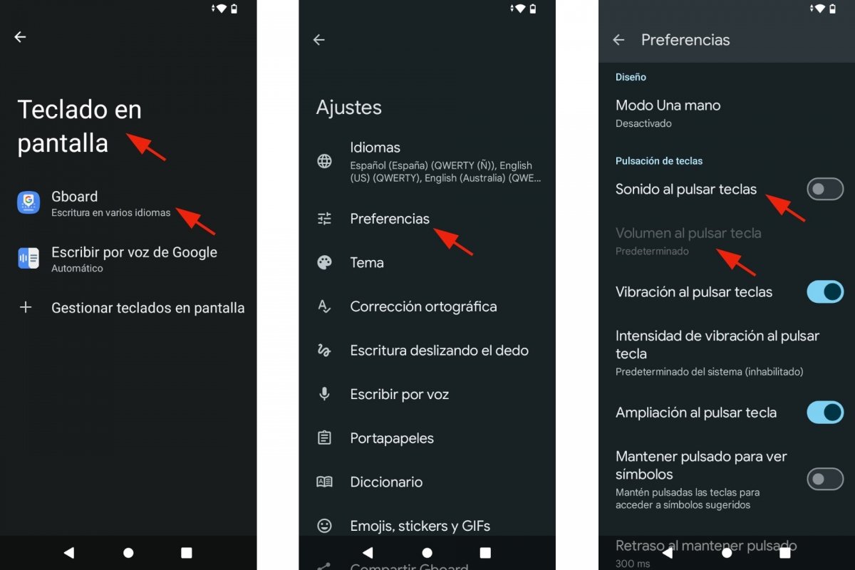 Desactivar el teclado Gboard de Google