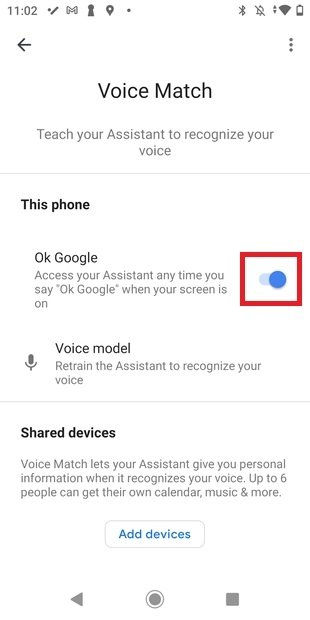 Desactivar Google Assistant