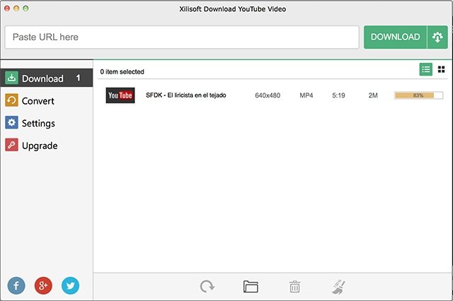 Descarga de vídeo Xilisoft Download YouTube Video