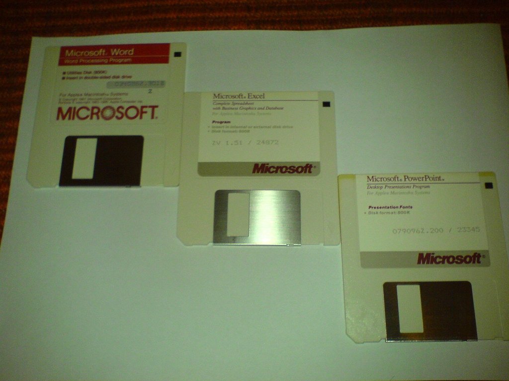 Diskettes de instalación de Microsoft Office para Macintosh