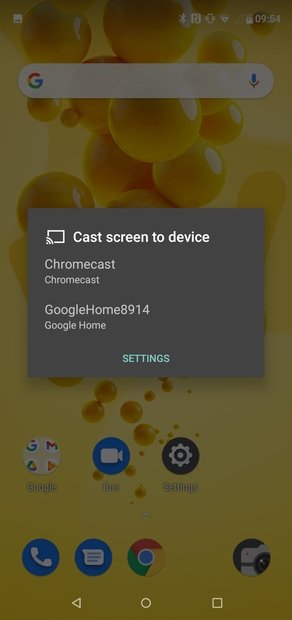 Dispositivos detectados por Android