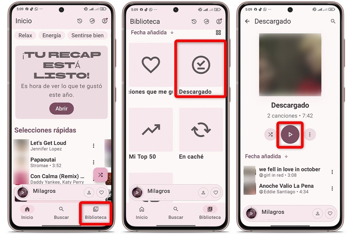 Dónde encontrar tu música descargada en Metrolist sin Internet