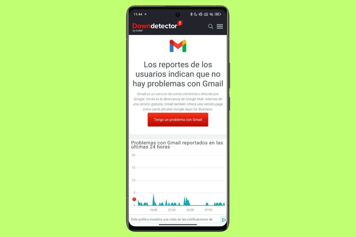 Downdetector te puede ayudar a saber si Gmail se ha caído y no está funcionando