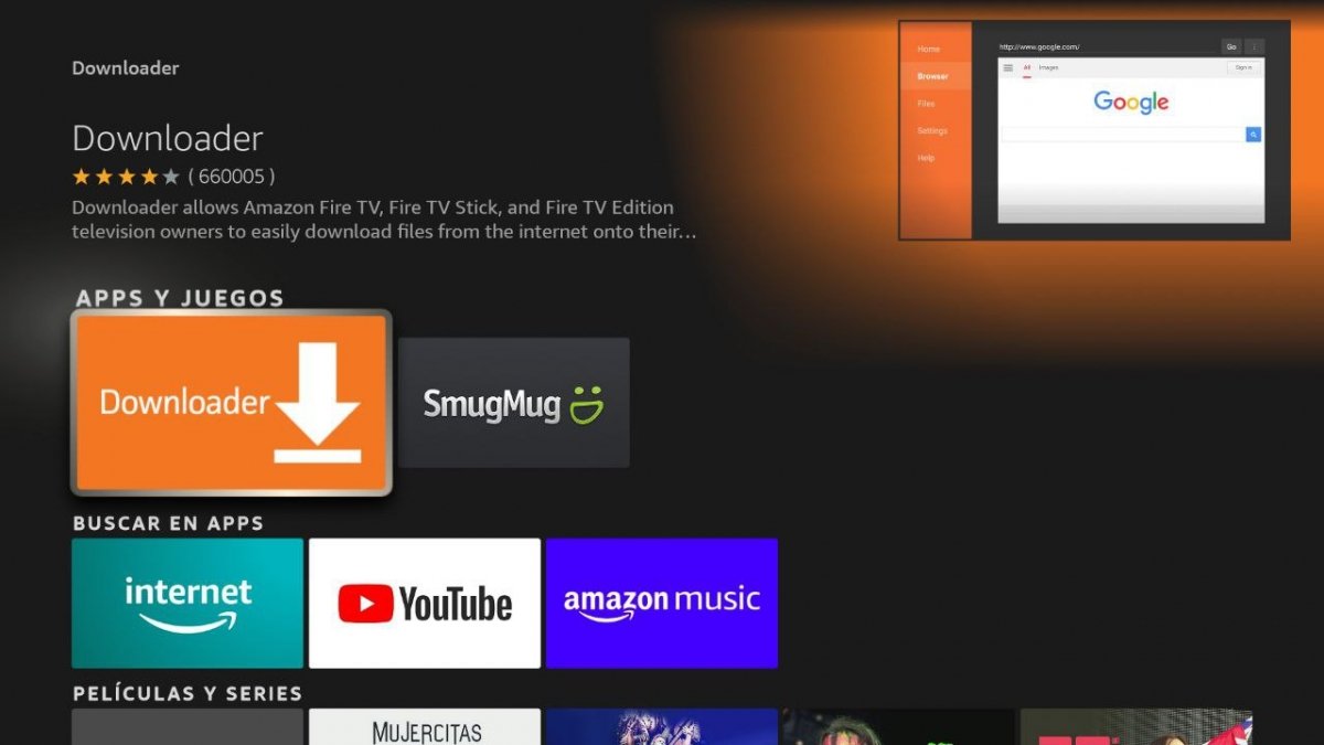 Downloader es la herramienta que necesitas para descargar un APK en el Fire TV