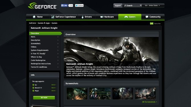 Drivers de Nvidia para Windows 10