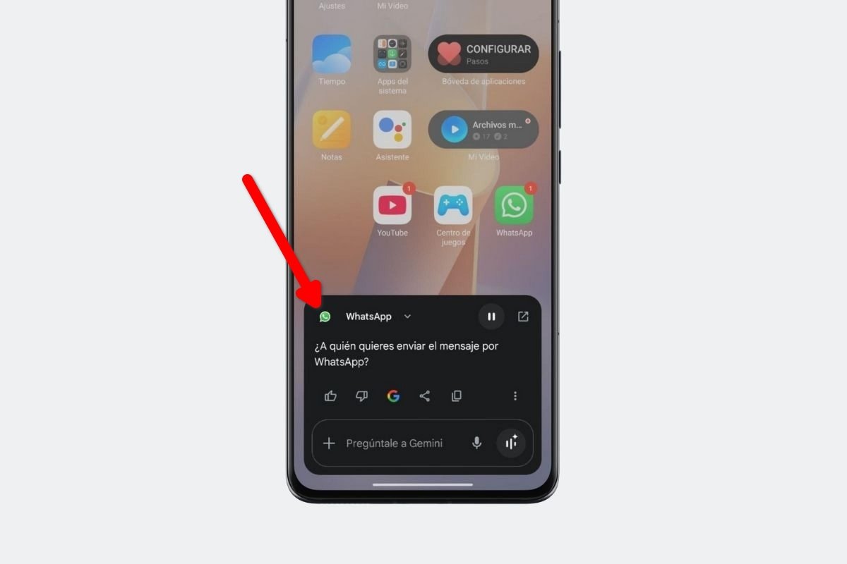 El asistente de Google o Gemini envían mensajes por WhatsApp sin que nadie lo sepa