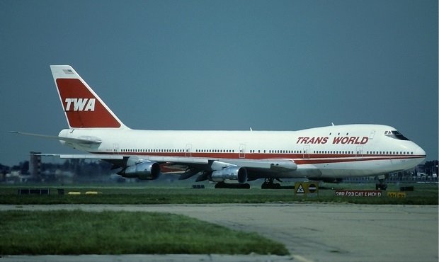 El avión de TWA que acabó siniestrándose