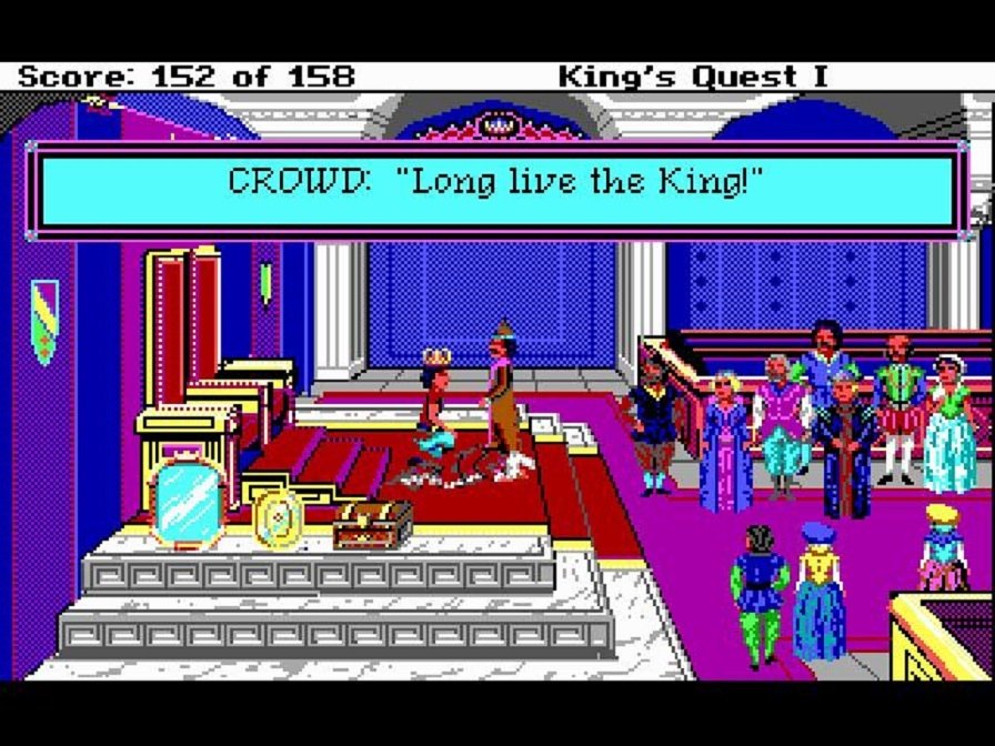 El clásico de Sierra On-Line King's Quest, bajo el motor AGI