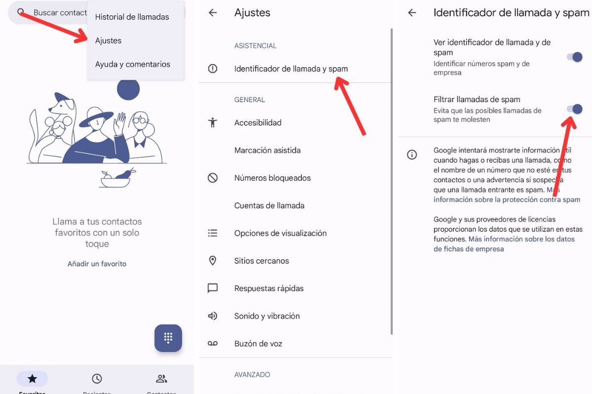 El filtro de llamadas está disponible en los ajustes de Teléfono de Google