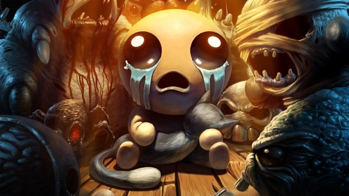 The fearful protagonist of The Binding of Isaac