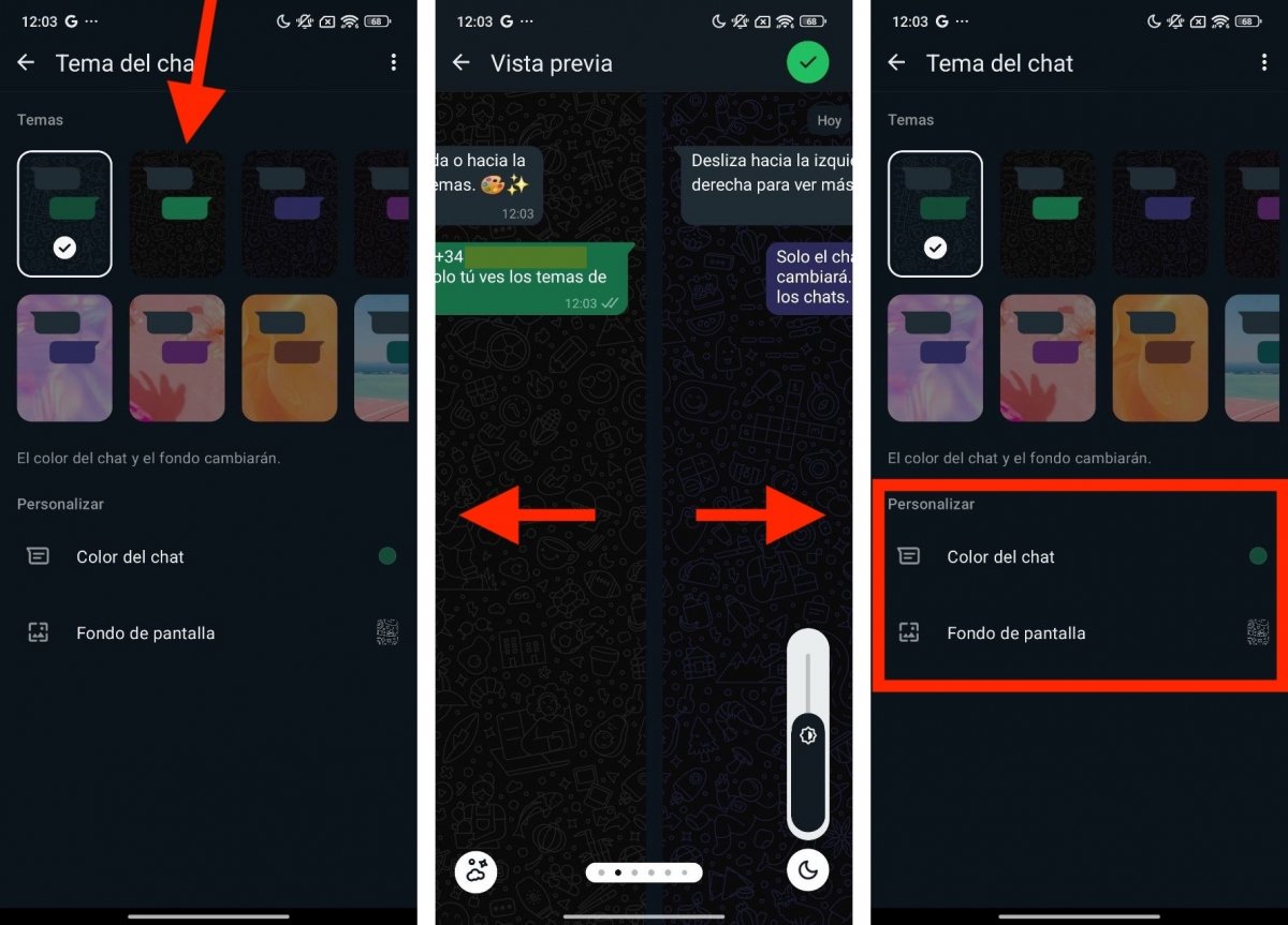 Elegir un tema en WhatsApp para la interfaz de los temas