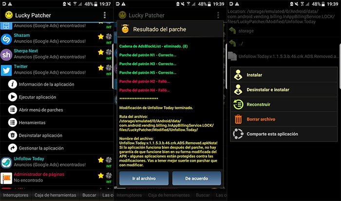 Eliminar anuncios de Google con Lucky Patcher