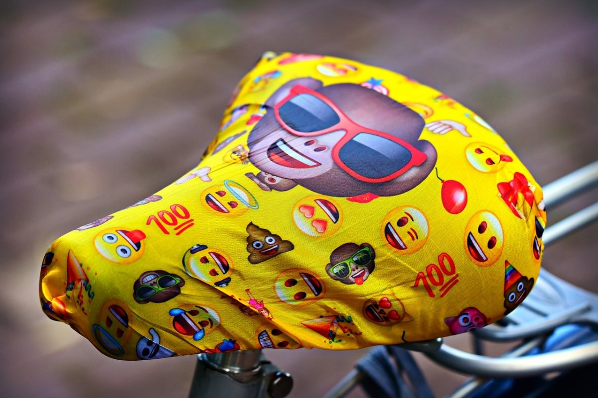 Emojis bicicleta sillín