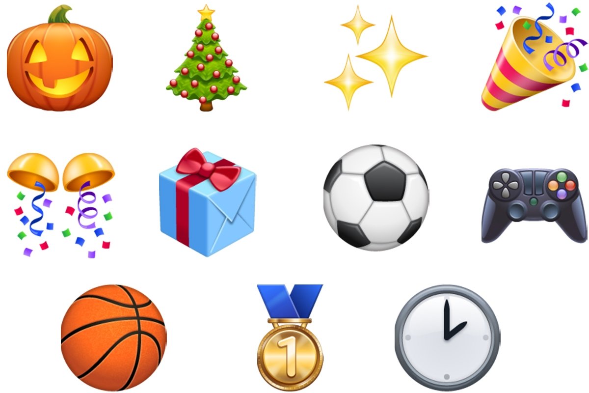 Emojis de actividades y eventos