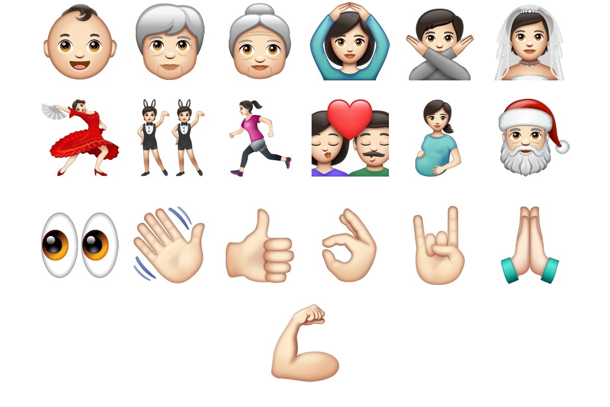 Emojis de gente y cuerpo