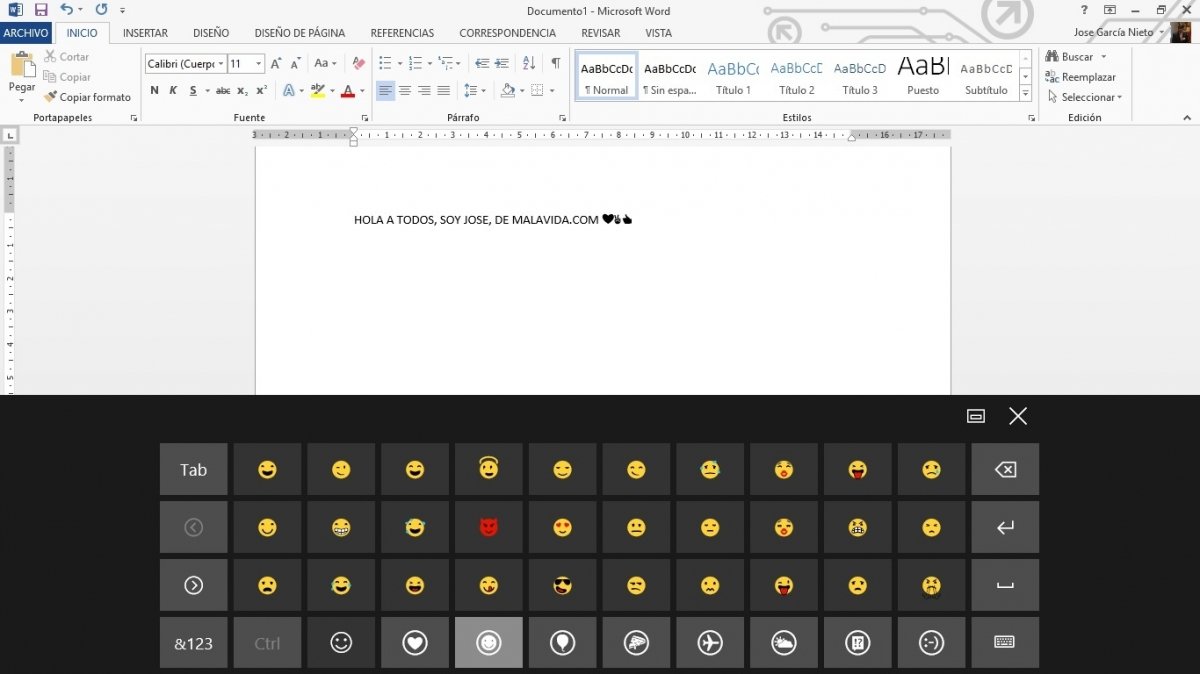 Emojis en Windows 10