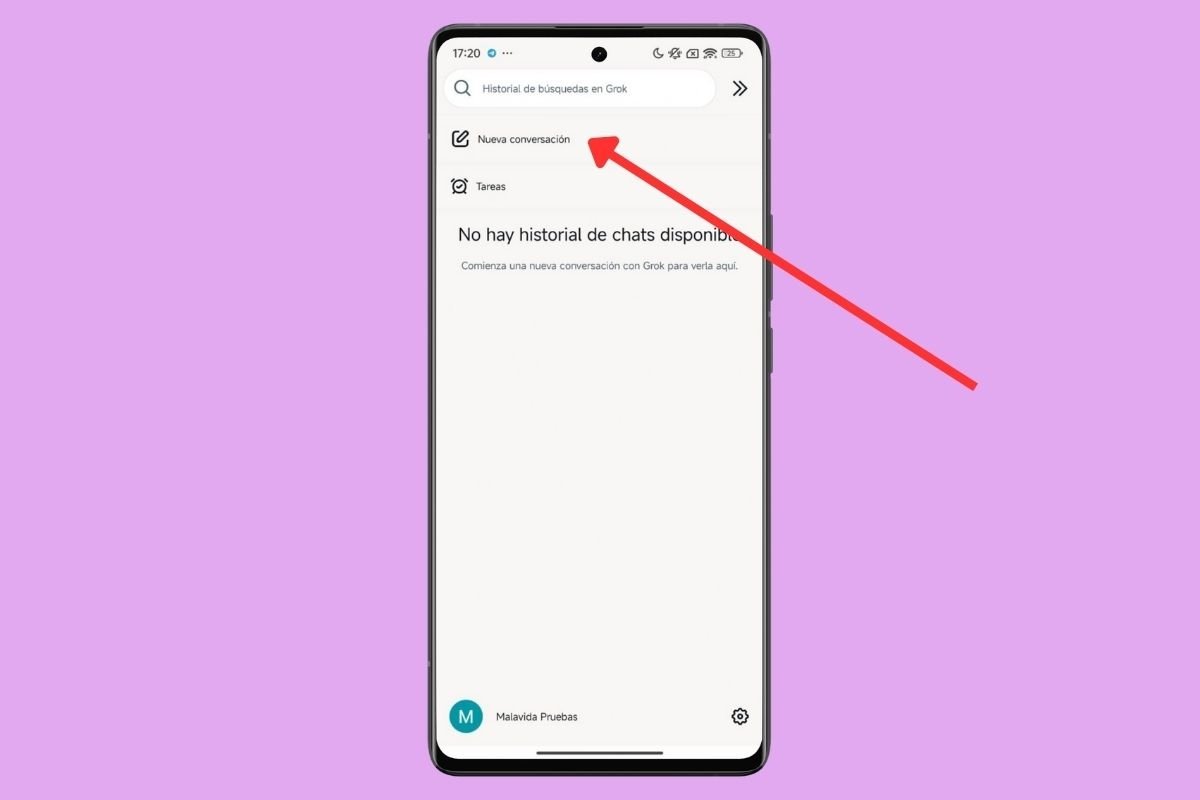 Empezar un nuevo chat te ayudará a restablecer el idioma porque despeja el contexto