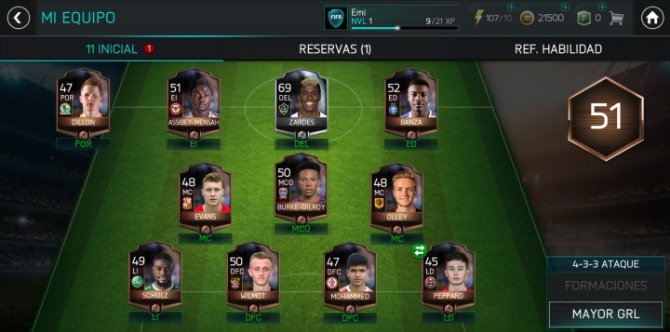 En FIFA Mobile nos centraremos en lograr los mejores 11 jugadores para nuestro equipo