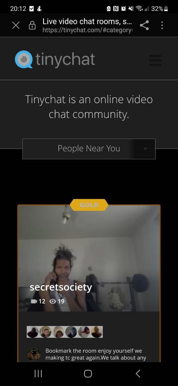En TinyChat podremos buscar una sala para participar o ser un mero espectador