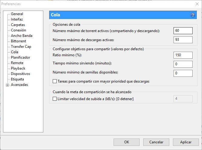 En último lugar configuramos cómo interactuaremos con nuestras subidas