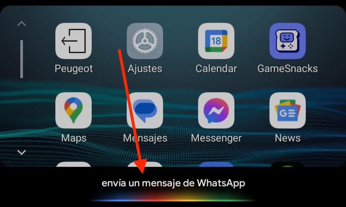 Enviar un mensaje de WhatsApp con el asistente de Google, sin tocar la pantalla