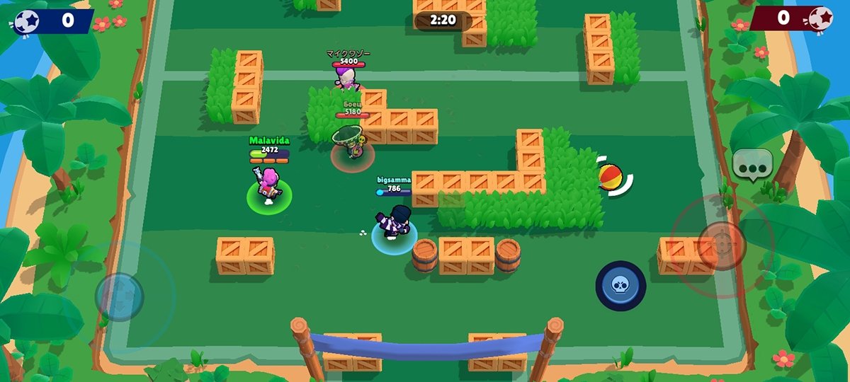 Es importante no perder de vista elementos como el marcador o el tiempo durante las partidas de Brawl Stars