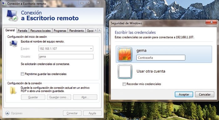 Escritorio remoto Windows 7 6
