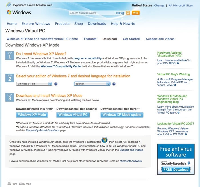 windows virtual pc download aspx