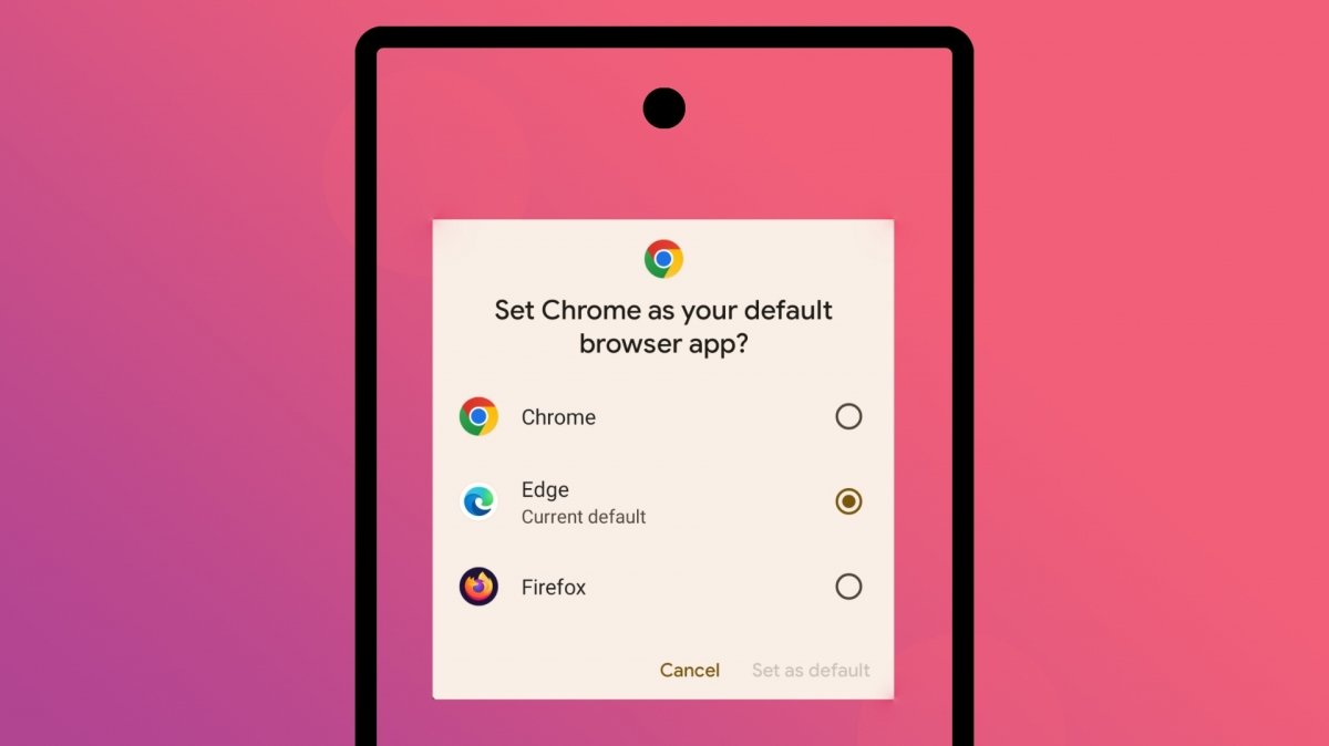 Establecer navegador predeterminado Android