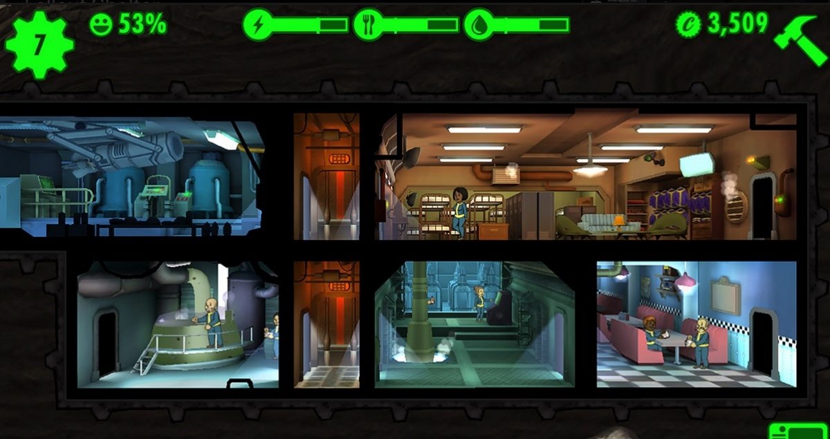 Estructura del refugio de Fallout Shelter