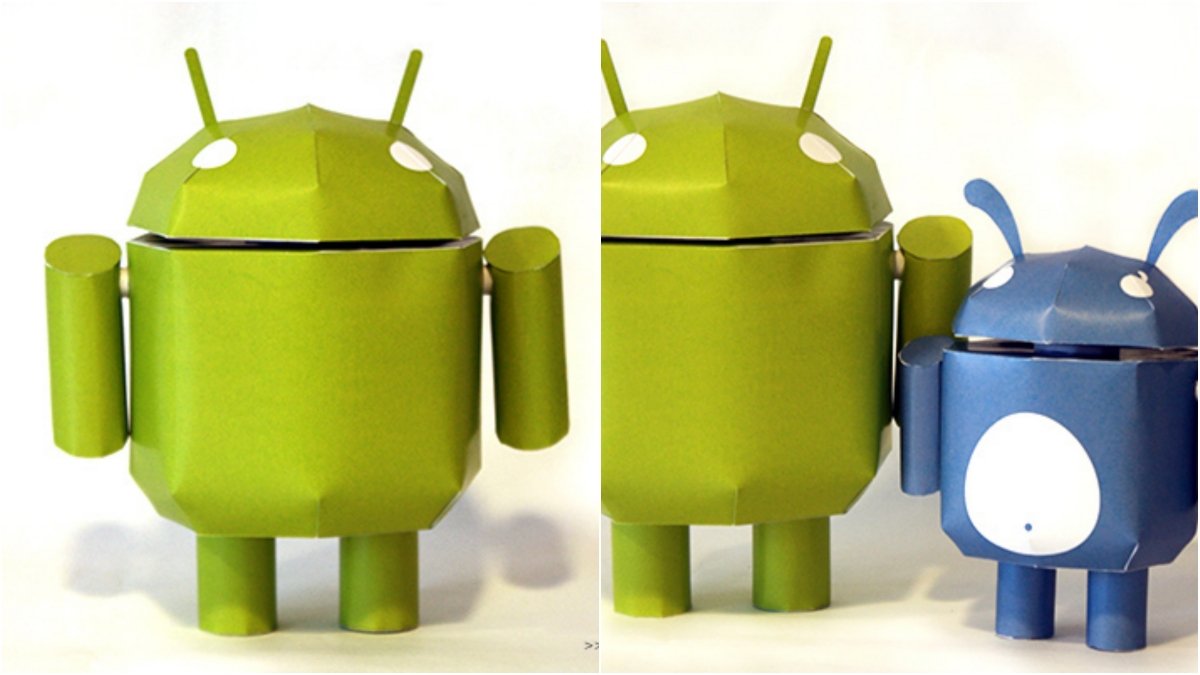 Fabrica tu Bugdroid de papiroflexia con Toxic Paper Factory