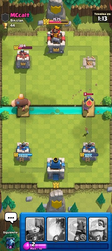 Familiarízate con el ciclo de cartas para tener claro cuáles vas a tener en la mano a continuación