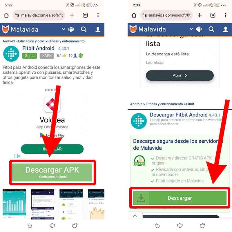 Ficha de Fitbit en Malavida.com para descargar gratis el archivo APK