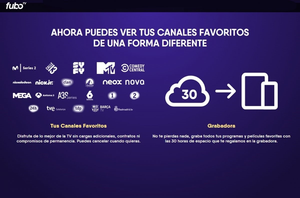 fuboTV ofrece una interesante oferta de canales de televisión