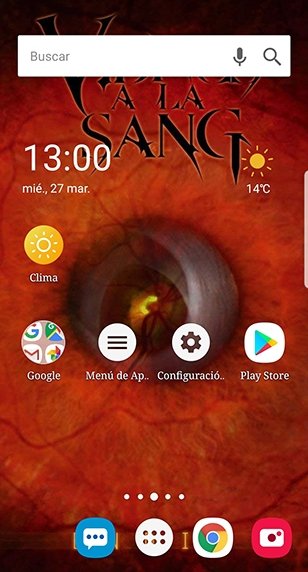 Fuente ya personalizada en Apex Launcher Classic