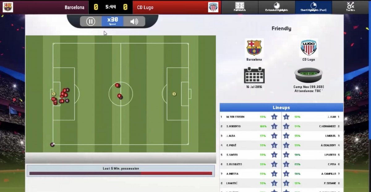 Gameplay Soccer Manager 2017