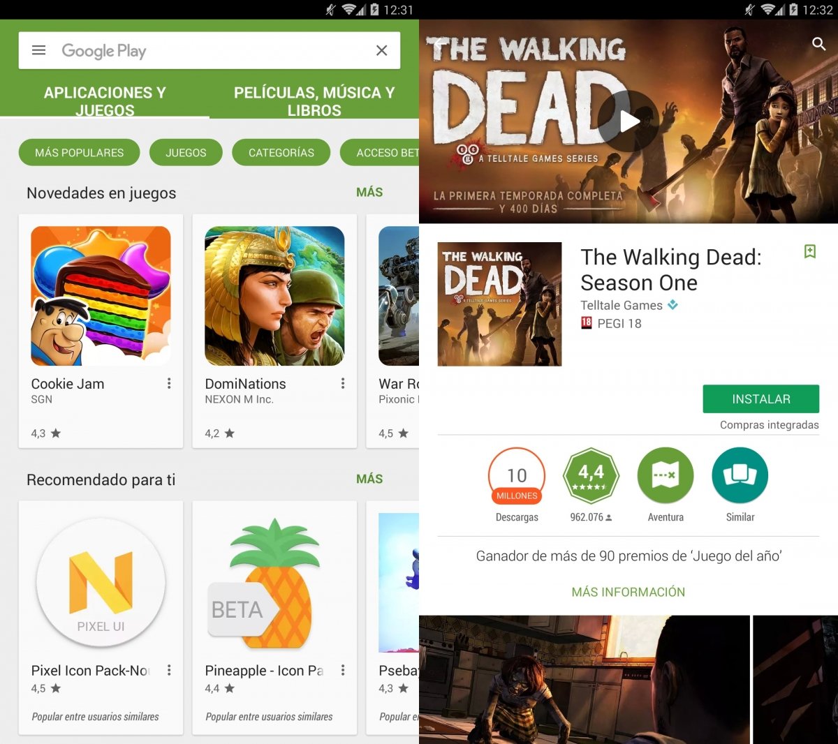 Google Play, la tienda oficial de Android