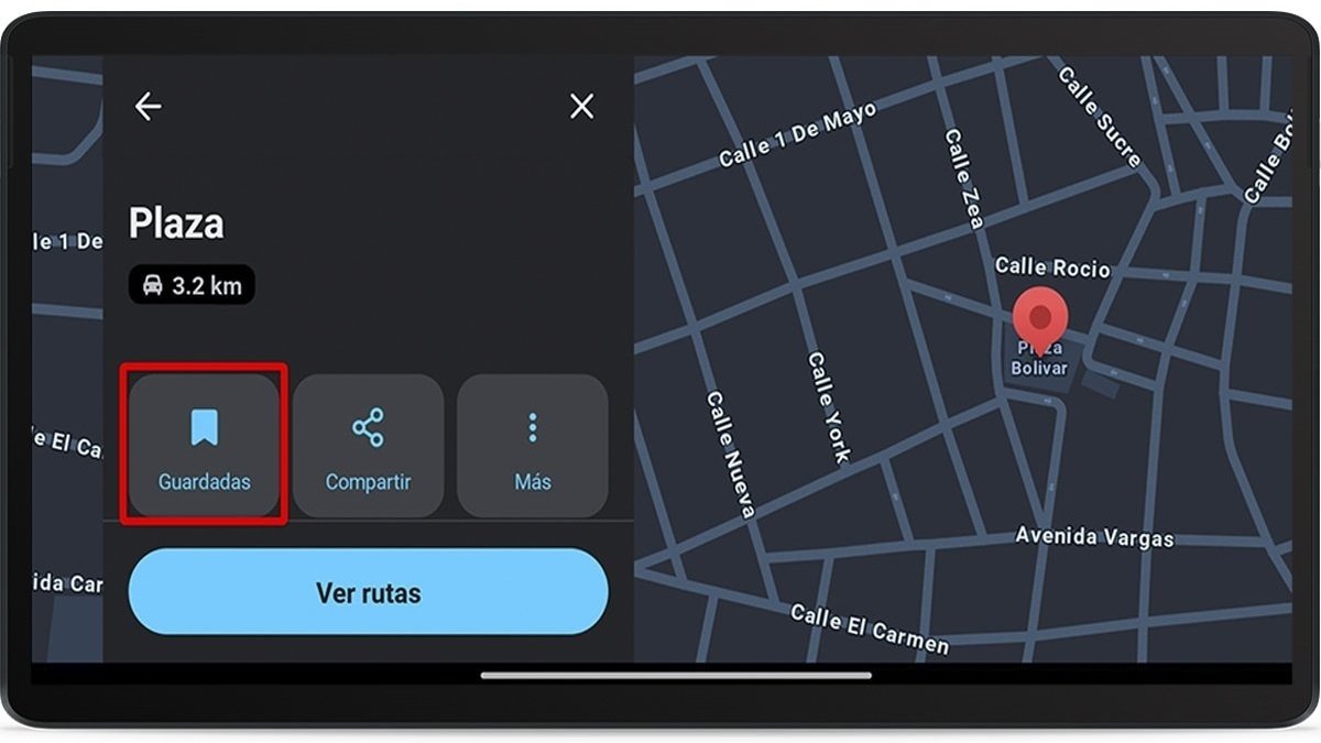 Guarda tu destino o ruta en Waze desde Android Auto